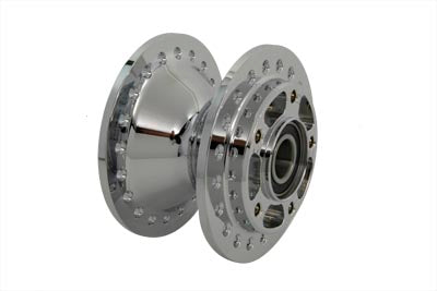 V-Twin Chrome Wheel Hub 25mm Bearings - 45-0793