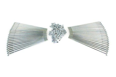 V-Twin Zicad Plated 18 inch Star Hub Spoke Set - 45-0797