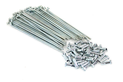 V-Twin Zicad Plated 18 inch Star Hub Spoke Set - 45-0797