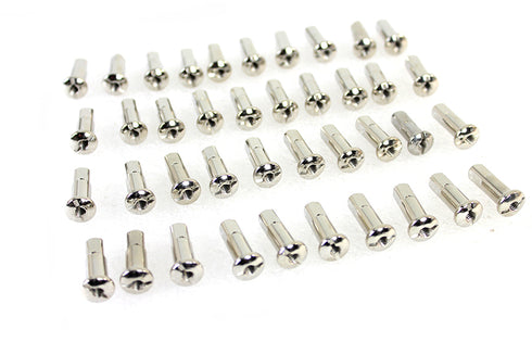 V-Twin 40 Piece Spoke Nipple Set Stainless Steel - 45-0922