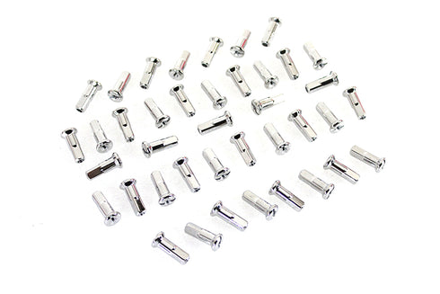 V-Twin Spoke 40 Piece Stainless Steel Nipple Set - 45-0927