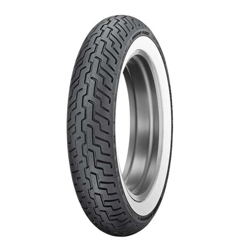 Dunlop D402 Front Tire - MT90B16 M/C 72H TL - Wide Whitewall
