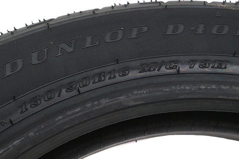Dunlop Dunlop D401 130/90B16 Blackwall Front Tire - 46-0023
