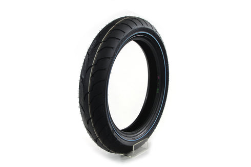 Dunlop Front Dunlop American Elite 130/80B x 17 inch Narrow Whitewa - 46-0248