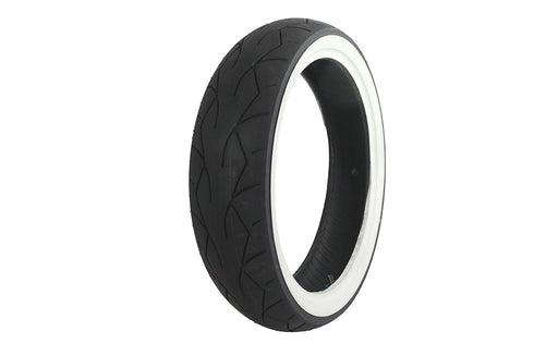 Vee Rubber Vee Rubber 130/70H X 18 inch Whitewall Tire - 46-0459