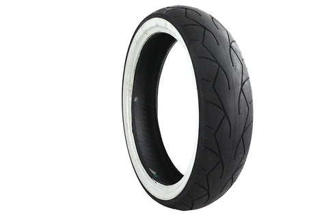 Vee Rubber Vee Rubber 130/70H X 18 inch Whitewall Tire - 46-0459
