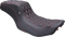 MUSTANG One Piece 2-Up Squareback Seat - Double Diamond - Black Cherry Stitch - FLH/FLT '23-'25 88415DC