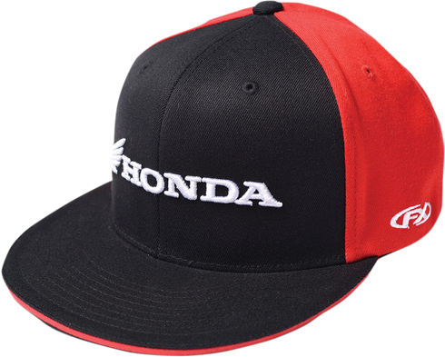 FACTORY EFFEX Honda Horizontal Flexfit? Hat - Black/Red - Large/XL 15-88342