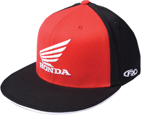 FACTORY EFFEX Honda Big Wing Flexfit? Hat - Red/Black - Large/XL 15-88346