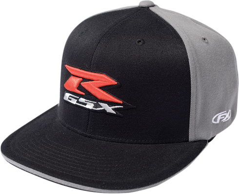 FACTORY EFFEX GSX-R Flexfit? Hat - Black/Gray - Small/Medium 15-88446