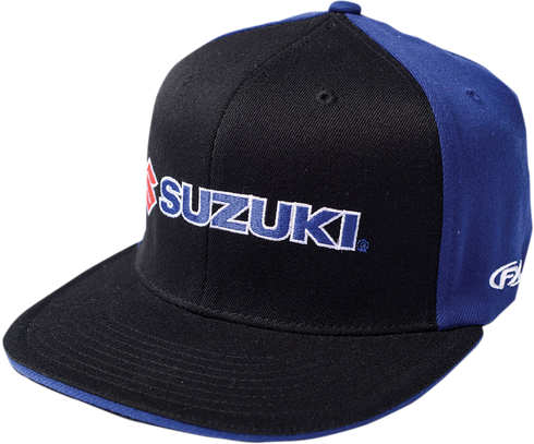 FACTORY EFFEX Suzuki Flexfit? Hat - Black/Blue - Small/Medium 15-88450