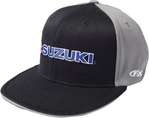 FACTORY EFFEX Suzuki Flexfit? Hat - Black/Gray - Small/Medium 15-88454