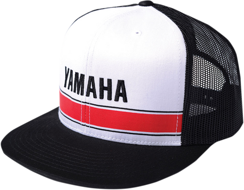 FACTORY EFFEX Yamaha Vintage Snapback Hat - White/Black 18-86300