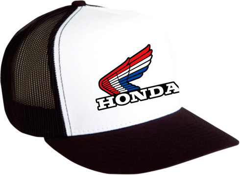 FACTORY EFFEX Honda Vintage Snapback Hat - Black/White 18-86302