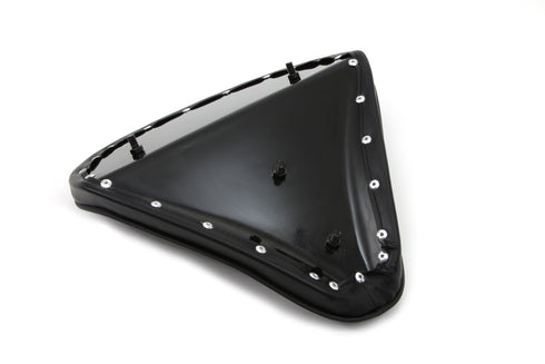 Corbin Gentry Black Solo Seat with Flame Stitch Large - 47-0059