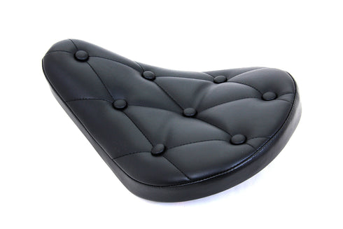 Corbin Gentry Black Vinyl Solo Seat with Buttons - 47-0064