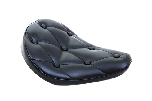 Corbin Gentry Black Vinyl Solo Seat with Buttons - 47-0064