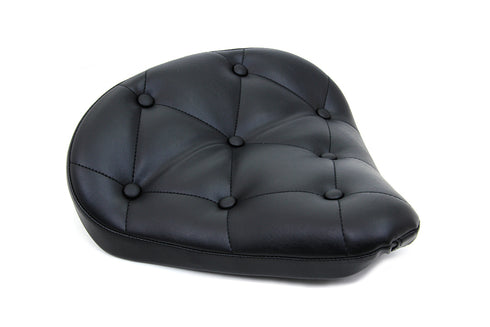 Corbin Gentry Black Vinyl Solo Seat with Buttons - 47-0065