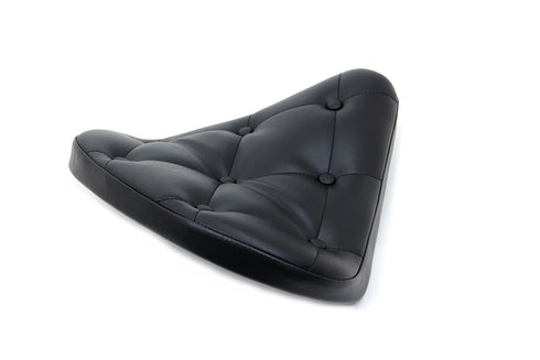 Corbin Gentry Black Vinyl Solo Seat with Buttons - 47-0065