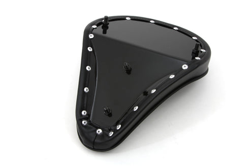 Corbin Gentry Black Solo Seat with Flame Stitch - 47-0072