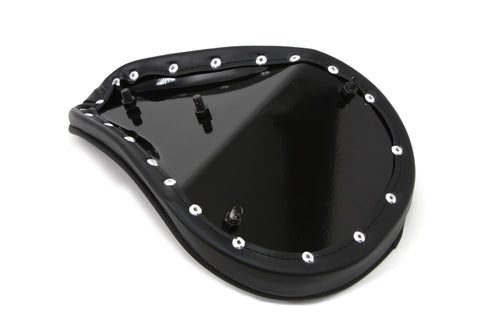 Corbin Gentry Black Solo Seat with Flame Stitch Small - 47-0085