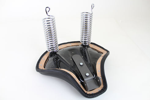 Corbin Gentry Black Leather Solo Seat - 47-0116