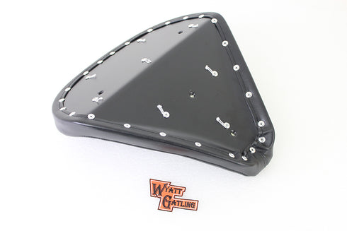Wyatt Gatling Black Vinyl Solo Seat with Buttons - 47-0370