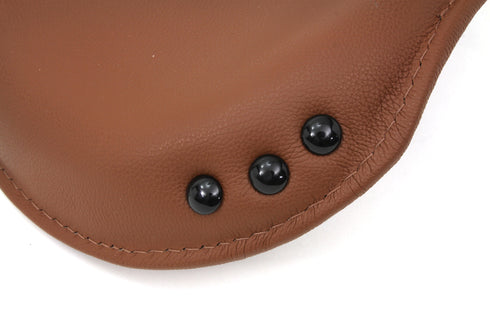 Corbin Gentry Replica Brown Leather Army Solo Seat - 47-0529