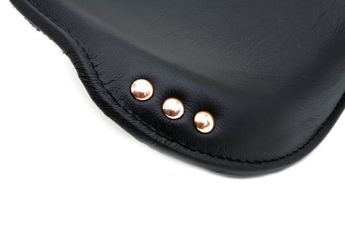 Corbin Gentry Black Leather Replica Army Solo Seat - 47-0555