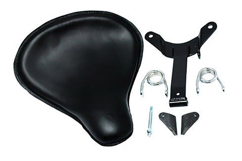Corbin Gentry Black Leather Velo Racer Solo Seat Kit - 47-0606