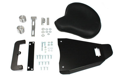 Corbin Gentry Black Leather Solo Seat With Mount Kit - 47-0781