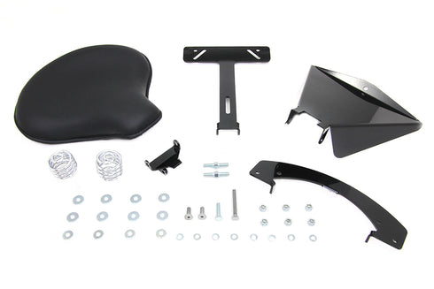 Corbin Gentry Black Leather Solo Seat With Mount Kit - 47-0782