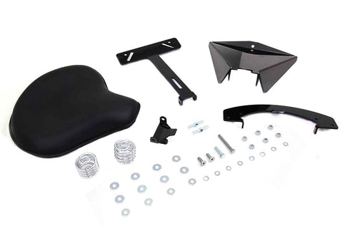 Corbin Gentry Black Leather Solo Seat With Mount Kit - 47-0782