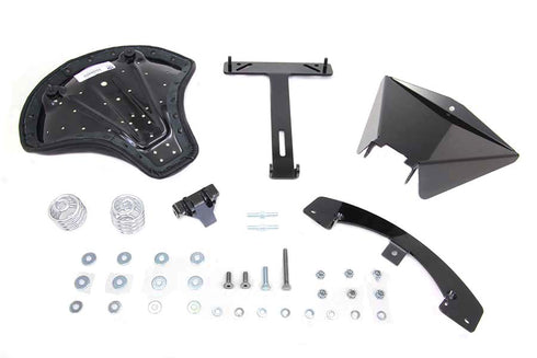 Corbin Gentry Black Leather Solo Seat With Mount Kit - 47-0782