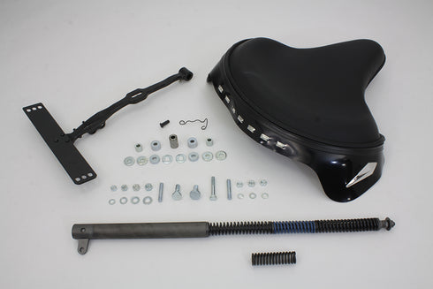 Corbin Gentry Black Leather Deluxe Solo Seat Kit - 47-0783