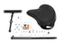V-Twin Black Leather Deluxe Solo Seat Kit - 47-0784