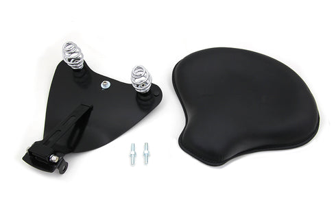 Corbin Gentry Black Leather Solo Seat with Mount Kit - 47-0803