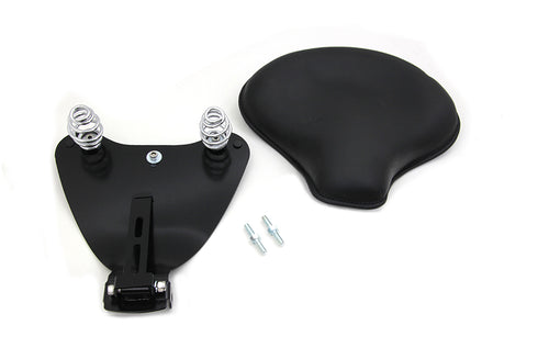 Corbin Gentry Black Leather Solo Seat with Mount Kit - 47-0803
