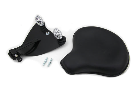 Corbin Gentry Black Leather Solo Seat with Mount Kit - 47-0803