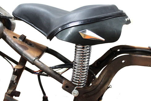 V-Twin Black Police Solo Seat Kit - 47-0907