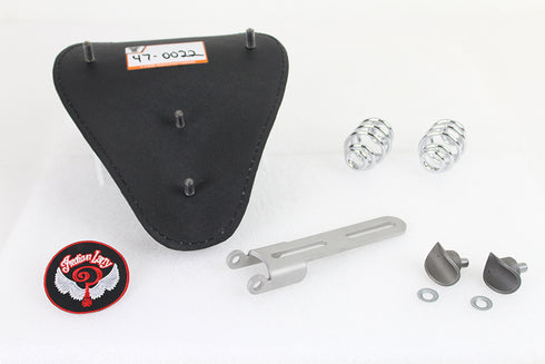 Bates Indian Larry Style Solo Seat Kit Black - 47-1949