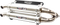 TRINITY RACING Stage 5 Slip-On Dual Muffler - Aluminum TR-4152S