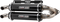 TRINITY RACING Stage 5 Slip-On Dual Muffler - Black TR-4165S-BK