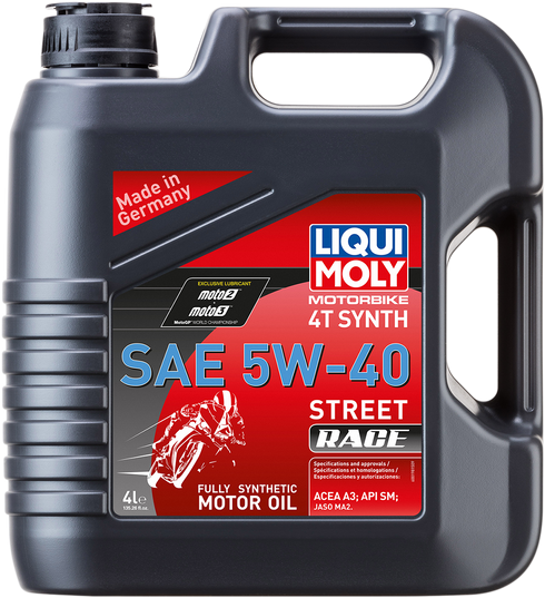 LIQUI MOLY Street Race Synthetic 4T Oil - 5W-40 - 4L 20076