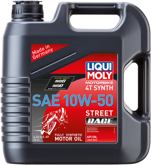 LIQUI MOLY Street Race Synthetic 4T Oil - 10W-50 - 4L 20068