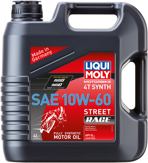 LIQUI MOLY Street Race Synthetic 4T Oil - 10W-60 - 4L 20072