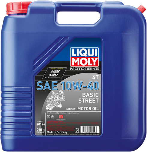 LIQUI MOLY Basic Street 4T Oil - 10W-40 - 20 Liters 20194