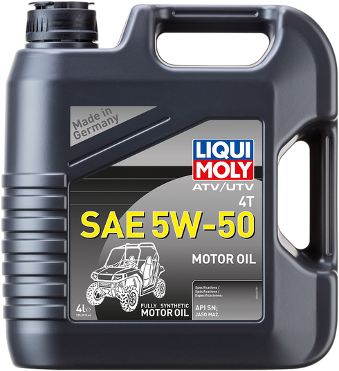 LIQUI MOLY ATV/UTV 4T Engine Oil - 5W-50 - 4 liter 20214