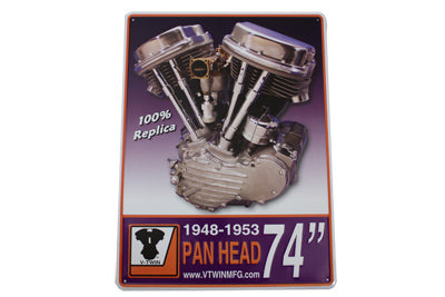 V-Twin Panhead Engine Plaque - 48-0025