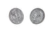 V-Twin Silver Dollar Concho Set - 48-0133